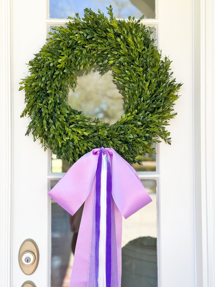 Lavender Grace Tea Leaf Wreath