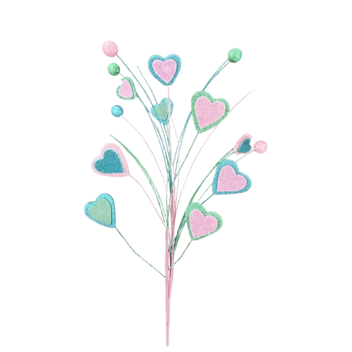 Layered Pastel Heart Pick