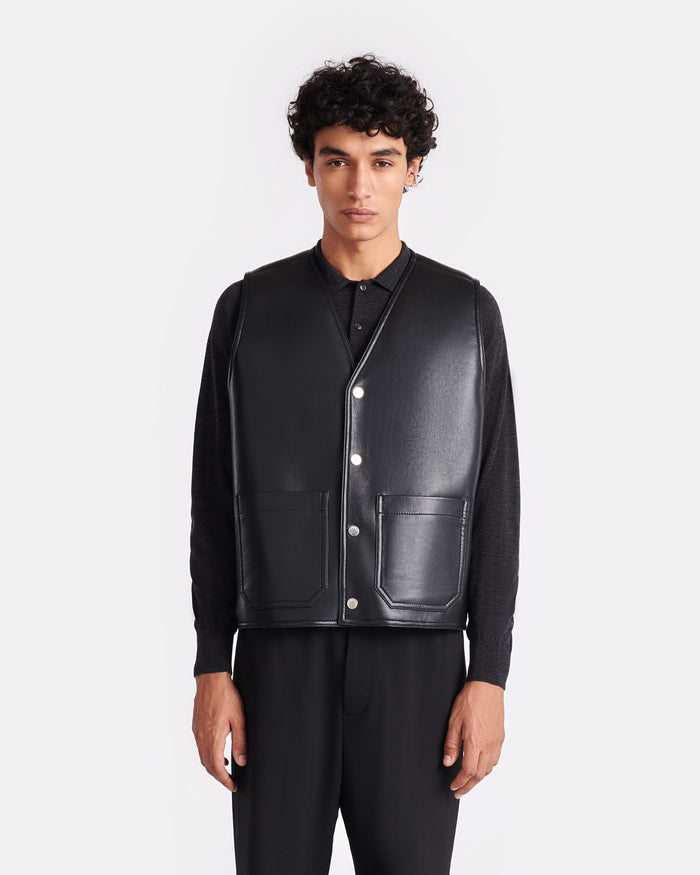 Leevi - Reversible vest - Cornstalk/Black