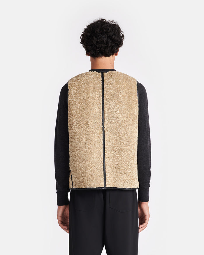 Leevi - Reversible vest - Cornstalk/Black