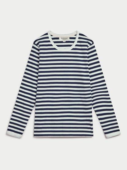 Navy-Ivory Stripe