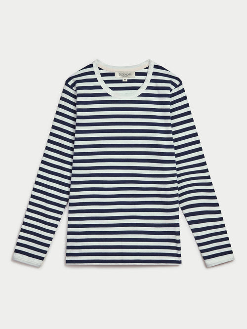 Navy-Ivory Stripe