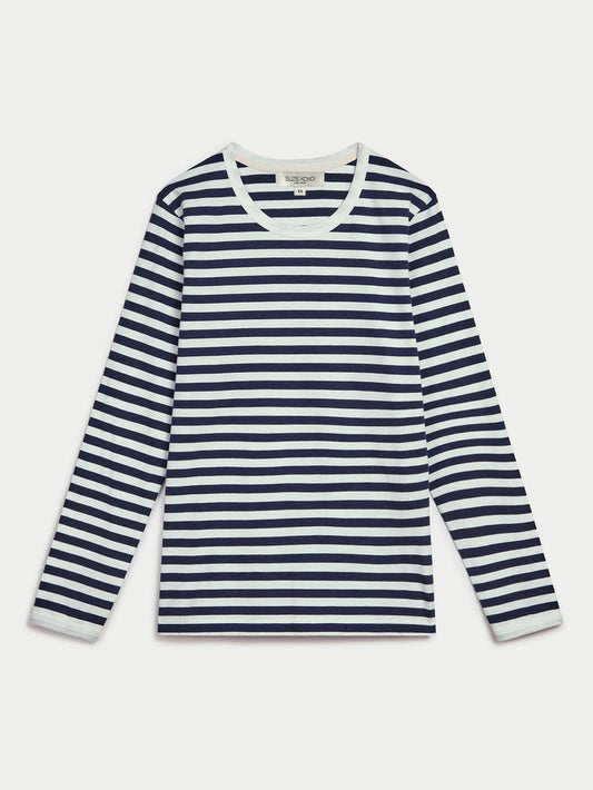 Navy-Ivory Stripe