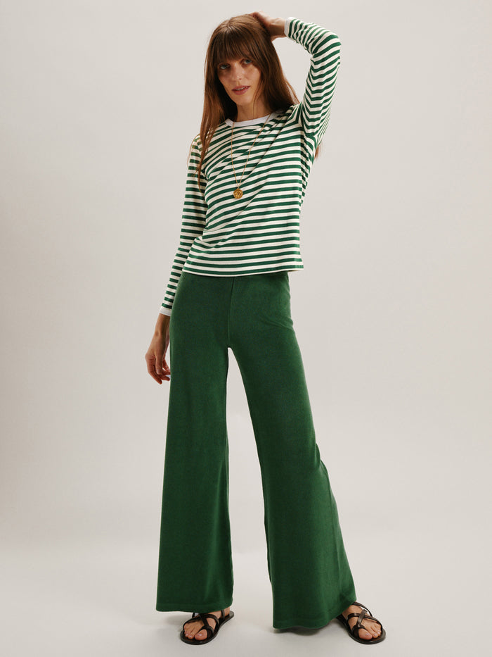 Grass-Ivory Stripe