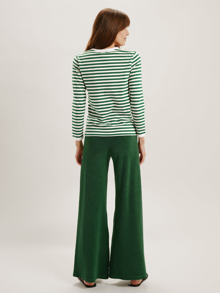 Grass-Ivory Stripe