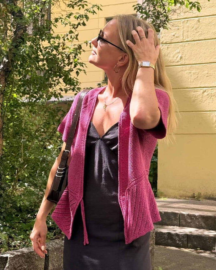 Lido wrap cardigan by Hanne Falkenberg, knitting pattern
