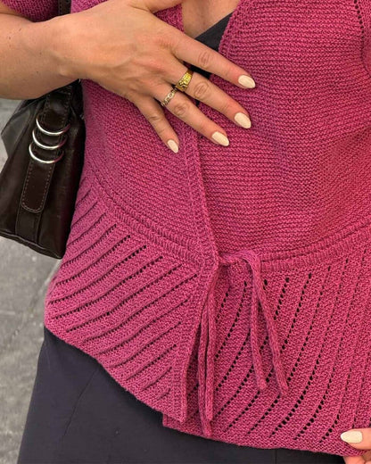 Lido wrap cardigan by Hanne Falkenberg, knitting pattern