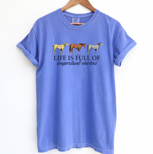 Life Is Full Of Important Choices– Comfort Colors T-Shirt