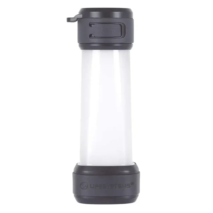 Lifesystems Intensity Rechargeable 552 Lumens LED Lantern shown from the rear on a white background