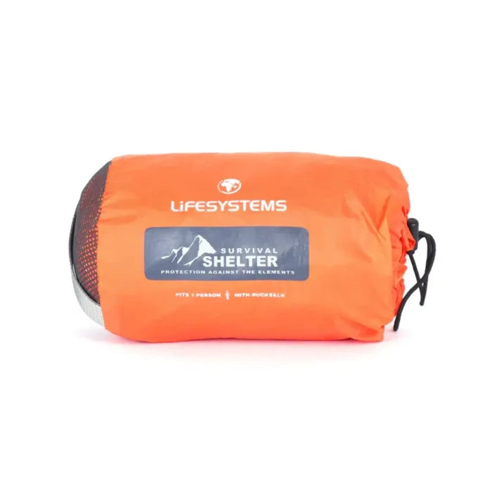 Lifesystems Survival Shelter 1 Man packed in its stuff sack on a white background