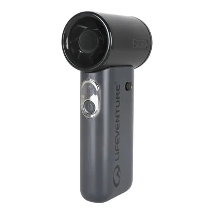 Lifeventure Handheld Pocket Fan shown from the front at an angle on a plain white background