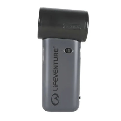 Lifeventure Handheld Pocket Fan shown from the side on a plain white background