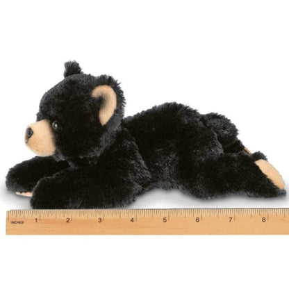 Lil' Smokie Small Plush Black Bear Measuring Horizontally