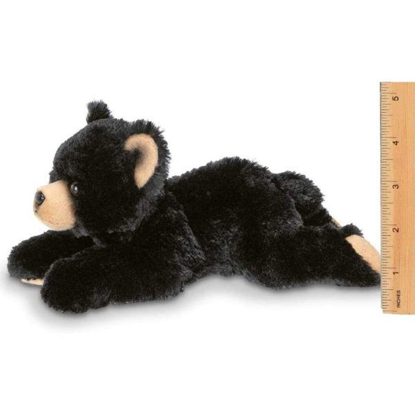 Lil' Smokie Small Plush Black Bear Measuring Vertically