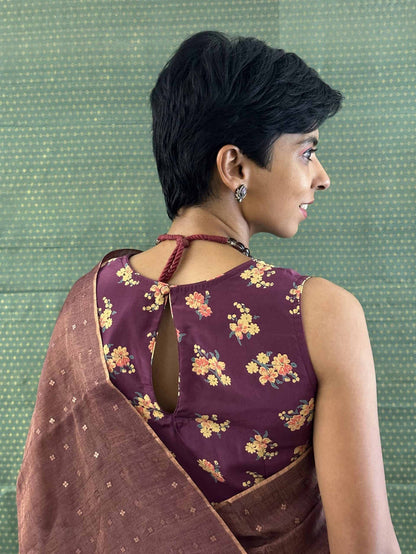 Lily - Aubergine blouse
