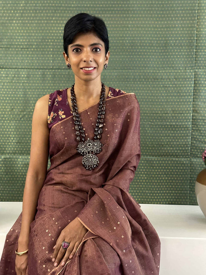 Lily - Aubergine blouse