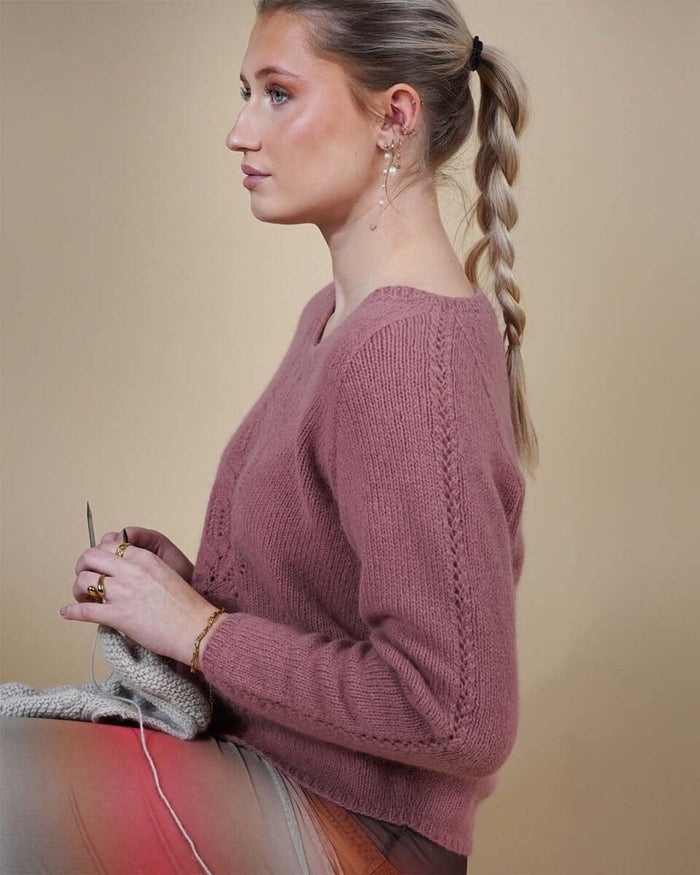 Limoncello sweater by Önling, No 4 + silk mohair knitting kit