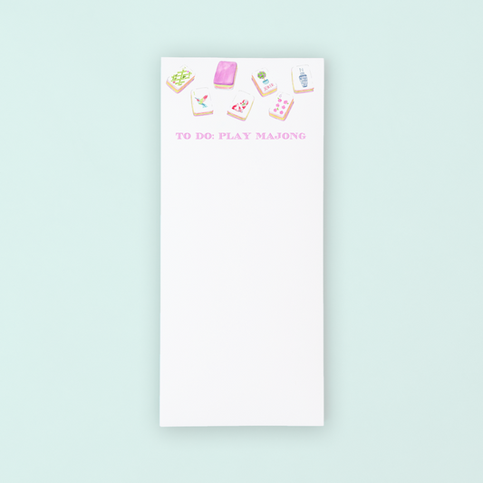 List Note Pad Play Mahjong