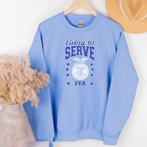 Living To Serve Stars– Crewneck