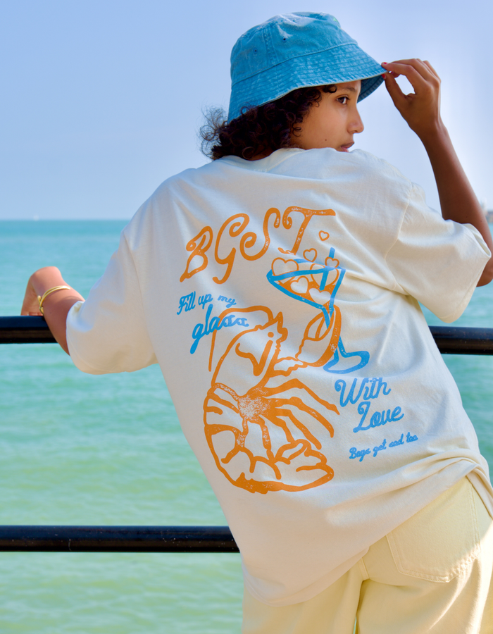LOBSTER LOVE OFF WHITE TEE