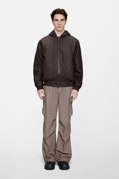 RAINS Lohja Insulated Bomber Jacket Bark Jacket