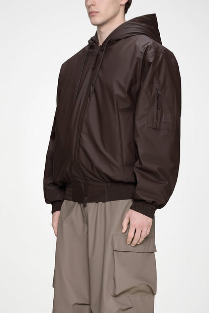 RAINS Lohja Insulated Bomber Jacket Bark Jacket