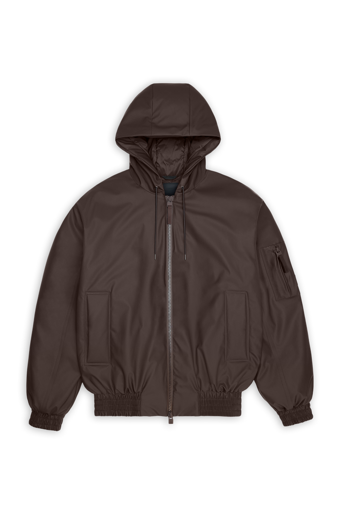 RAINS Lohja Insulated Bomber Jacket Bark Jacket