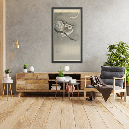 A framed image of