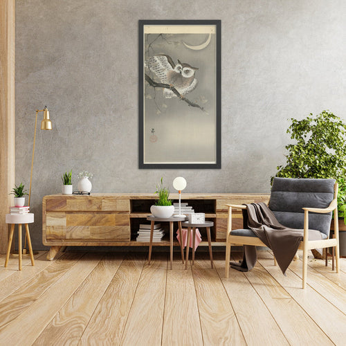 A framed image of
