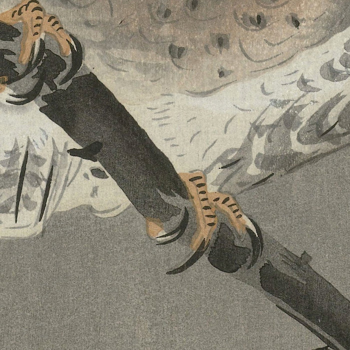 Long-eared Owl in Ginkgo by Ohara Koson, 1900