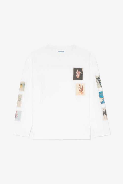 ETUDES STUDIO + ANDY WARHOL LONG SLEEVES RELAX T-SHIRT POLAROID WHITE 1