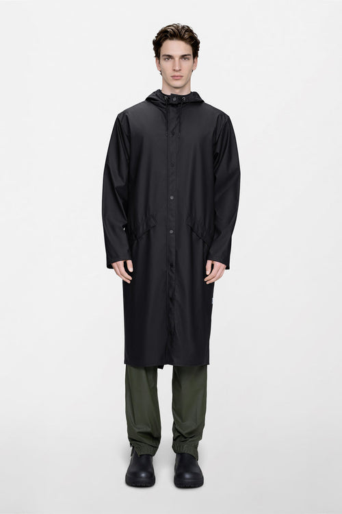 RAINS Longer Jacket Black Jacket