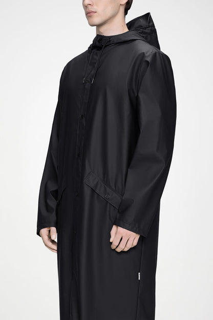 RAINS Longer Jacket Black Jacket