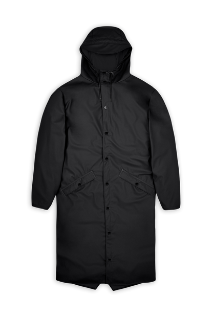 RAINS Longer Jacket Black Jacket