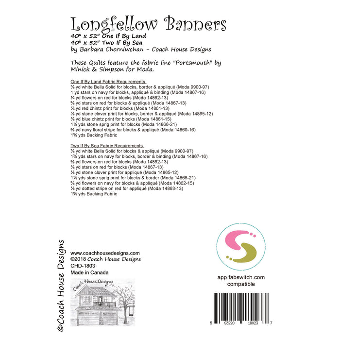 Longfellow Banners Quilt Pattern