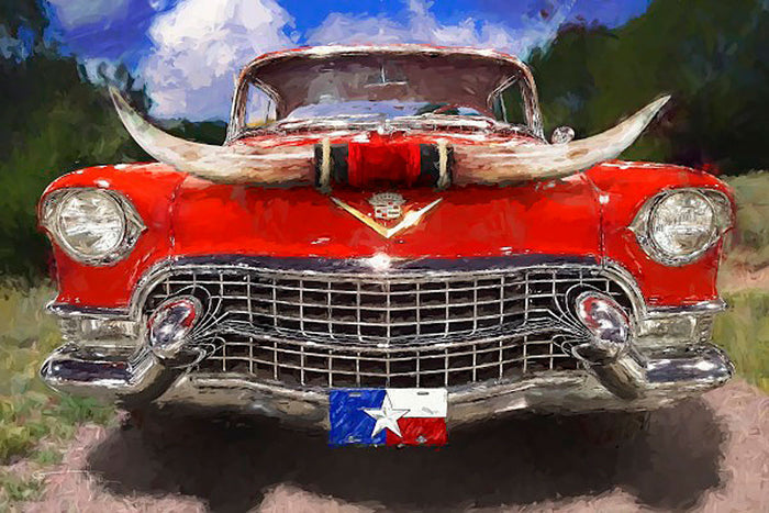 Longhorn art print by Garland Greg Flowers