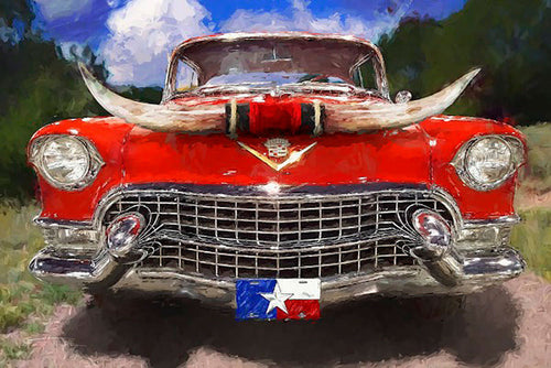 Longhorn art print by Garland Greg Flowers