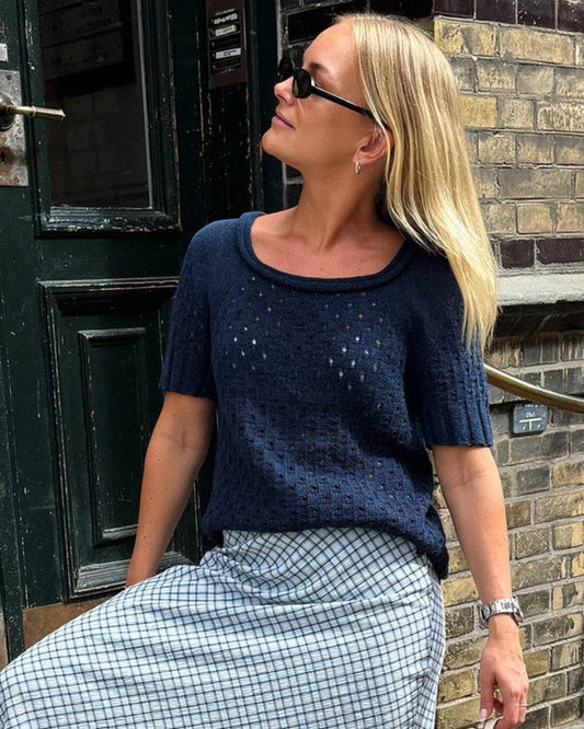 Look blouse by Hanne Falkenberg, knitting pattern Knitting patterns Hanne Falkenberg