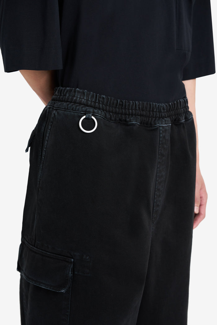 ETUDES STUDIO LOOSE CARGO PANT BLACK 4