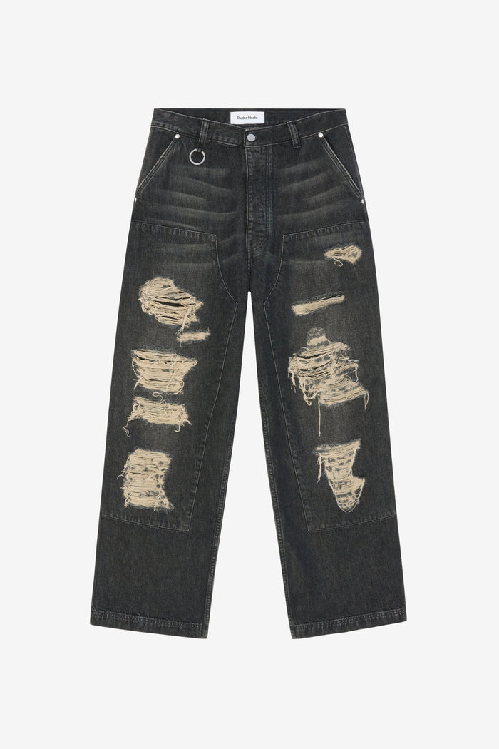 ETUDES STUDIO LOOSE CARPENTER PANT BLACK 1