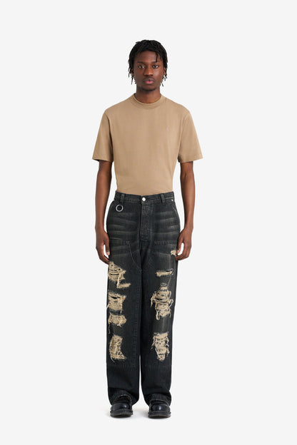ETUDES STUDIO LOOSE CARPENTER PANT BLACK 2