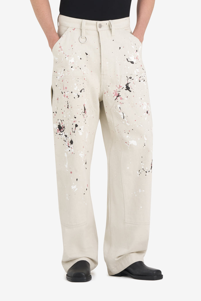 ETUDES STUDIO LOOSE CARPENTER PANT ECRU 2