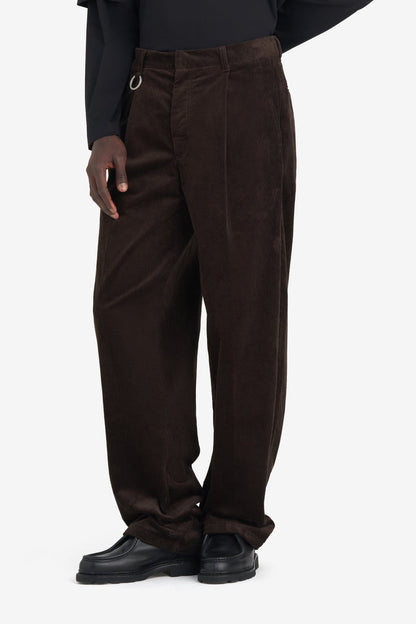ETUDES STUDIO LOOSE CHINO PANT DARK BROWN 2
