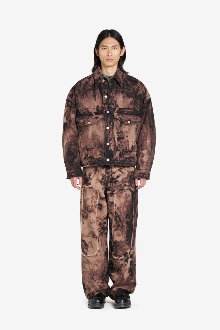 ÉTUDES STUDIO LOOSE DENIM JACKET BLEACH BROWN 5