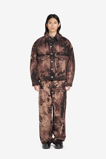 ÉTUDES STUDIO LOOSE DENIM JACKET BLEACH BROWN 5