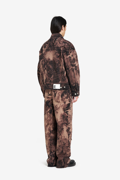 ÉTUDES STUDIO LOOSE DENIM JACKET BLEACH BROWN 2
