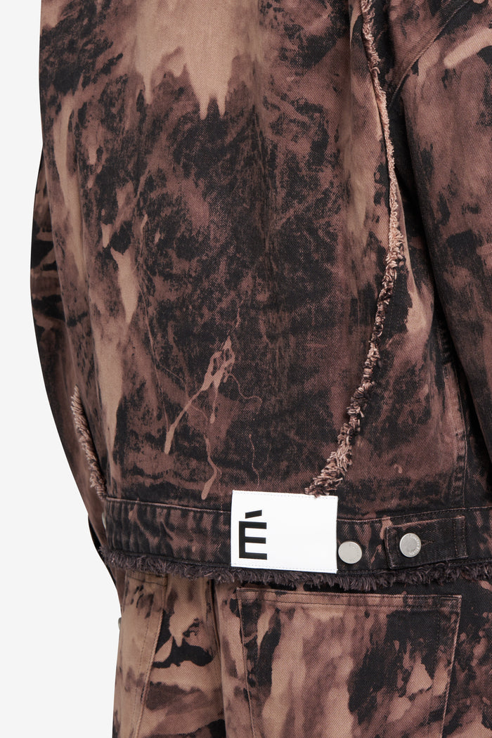 ÉTUDES STUDIO LOOSE DENIM JACKET BLEACH BROWN 2