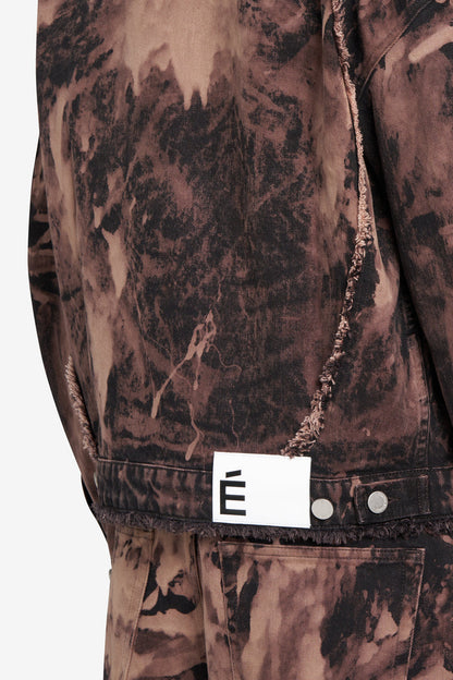 ÉTUDES STUDIO LOOSE DENIM JACKET BLEACH BROWN 2
