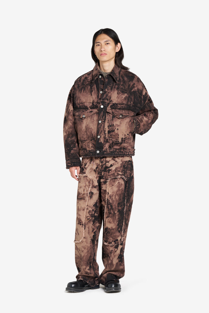 ÉTUDES STUDIO LOOSE DENIM JACKET BLEACH BROWN 3