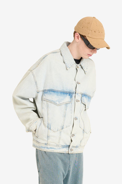 ETUDES STUDIO LOOSE DENIM JACKET BLEACH BLUE 3